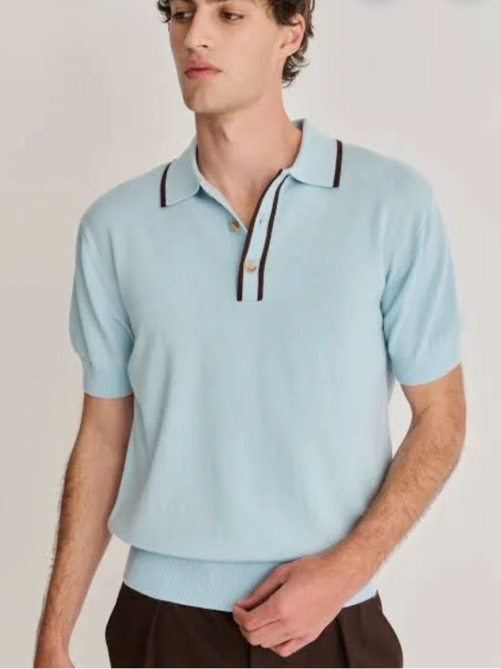 King & Tuckfield Merino wool polo